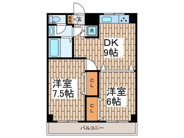 パーシモン西嶺の物件間取画像